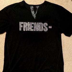 vlone rhinestone tee